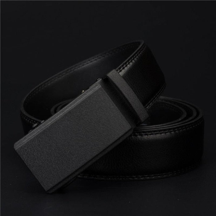 Unique Black Leather Suit Belt For Men, Rouben Model - Artynov | Unique Handmade Accessories