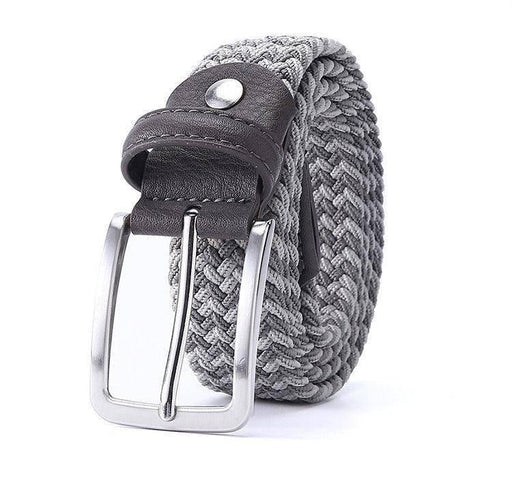 Vintage Elastic Braided Belt For Men, Zviadi Model