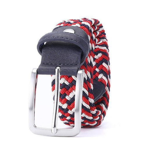 Vintage Elastic Braided Belt For Men, Zviadi Model