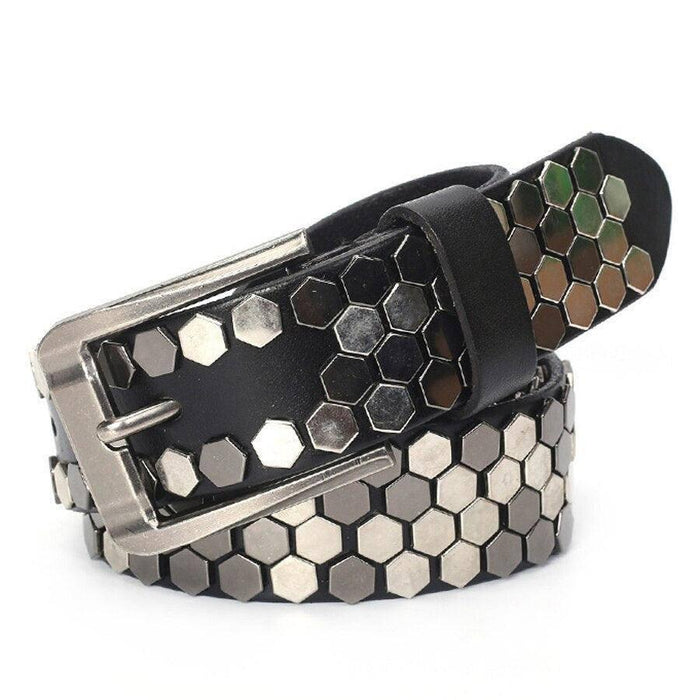 Studded Belt For Women or Men, Osonia Model - Artynov | Unique Handmade Accessories