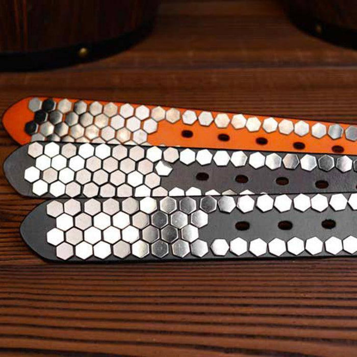 Studded Belt For Women or Men, Osonia Model - Artynov | Unique Handmade Accessories