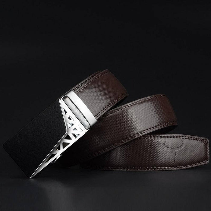 Stylish Leather Suit Belt For Men, Murtaz Model - Artynov | Unique Handmade Accessories