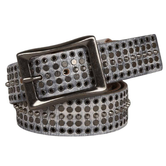 Studded Leather Belt For Women or Men, Ena Model - Artynov | Unique Handmade Accessories