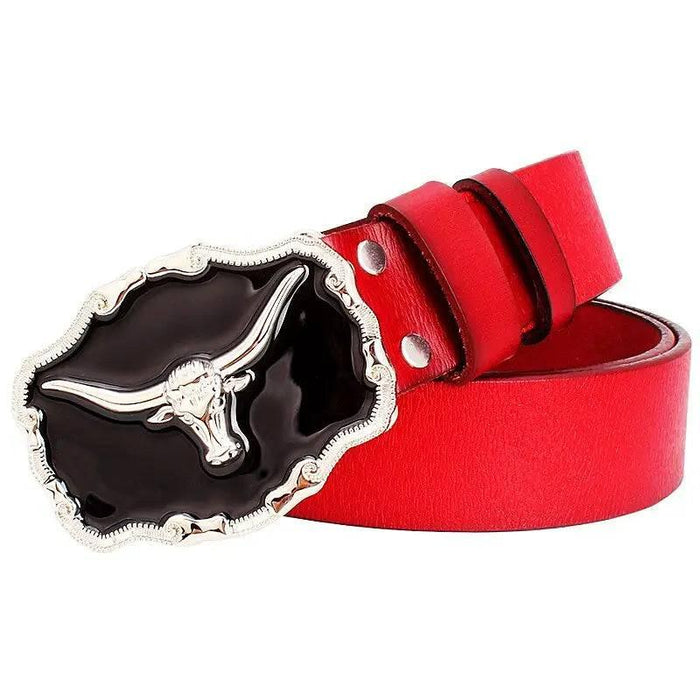 High-quality Silver Texas Western Belt For Men