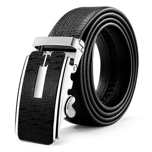 Stylish Leather Suit Belt For Men, Herminio Model - Artynov | Unique Handmade Accessories