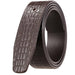 Leather Belt Strap, For Pin Buckles, Crocodile Look, Saban Model