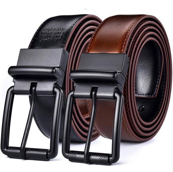 Reversible 2 In 1 Leather Belt For Men, Aaron Model