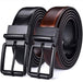 Reversible 2 In 1 Leather Belt For Men, Aaron Model