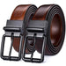 Reversible 2 In 1 Leather Belt For Men, Aaron Model