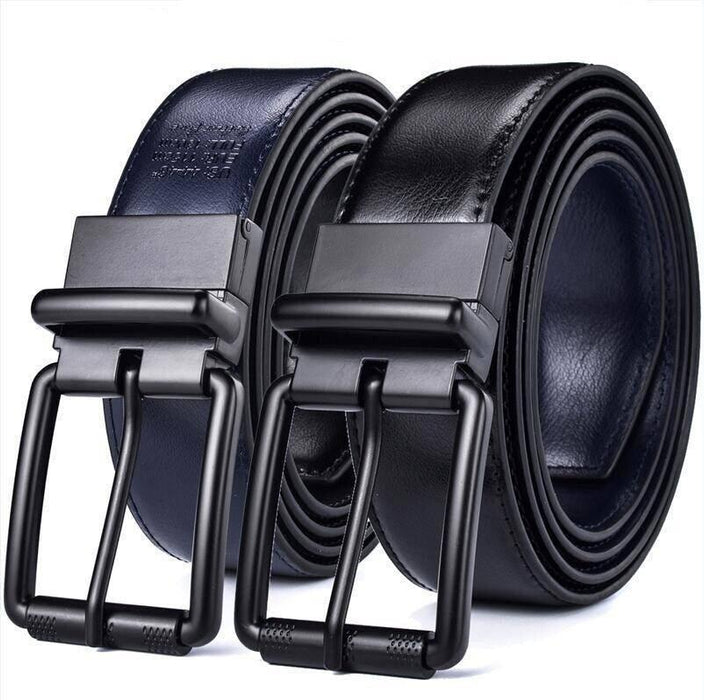 Reversible 2 In 1 Leather Belt For Men, Aaron Model