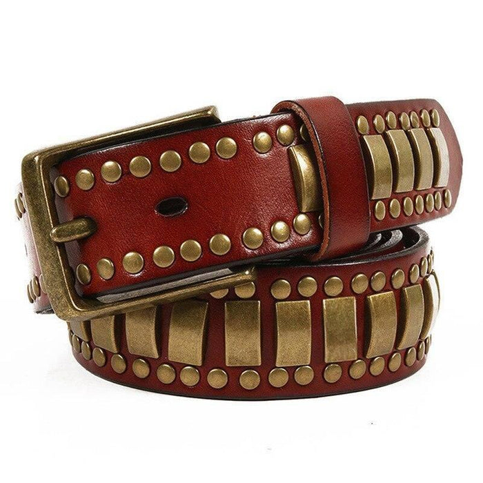 Studded Belt For Women or Men, Ynaselle Model