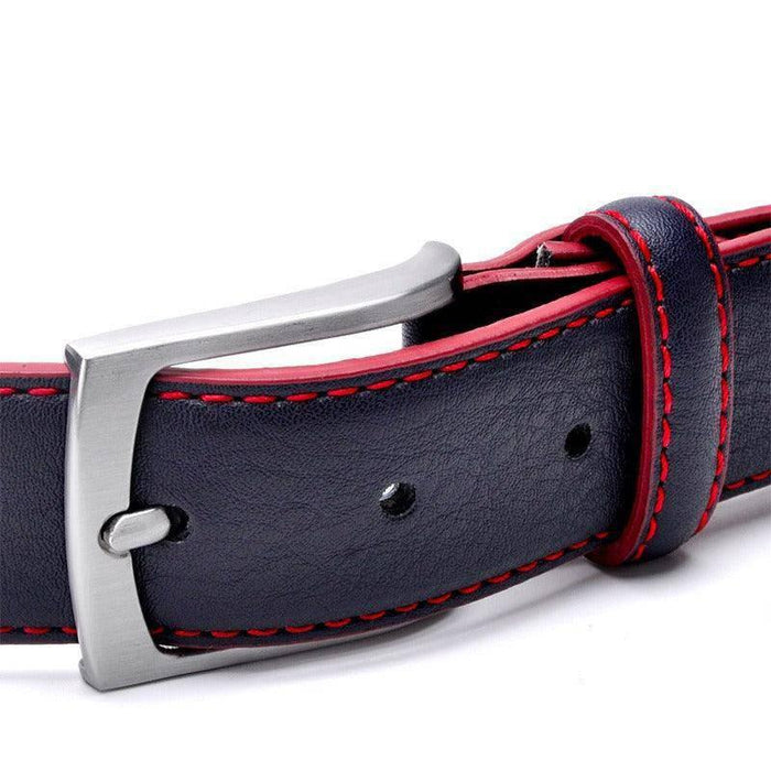 Stylish Leather Suit Belt For Men, Memphis Model