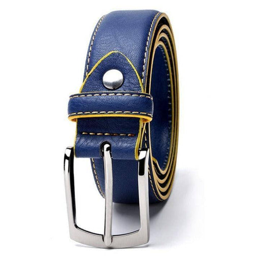 Stylish Leather Suit Belt For Men, Memphis Model