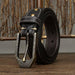 Leather Belt For Men, With White Stitching on The Strap, Kiran Model