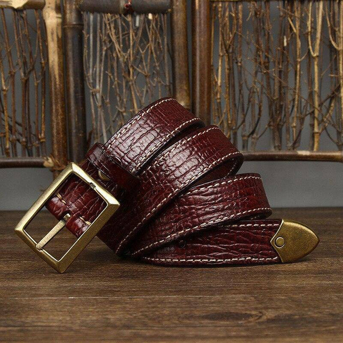 Modern Leather Belt For Women or Men, Avainia Model - Artynov | Unique Handmade Accessories