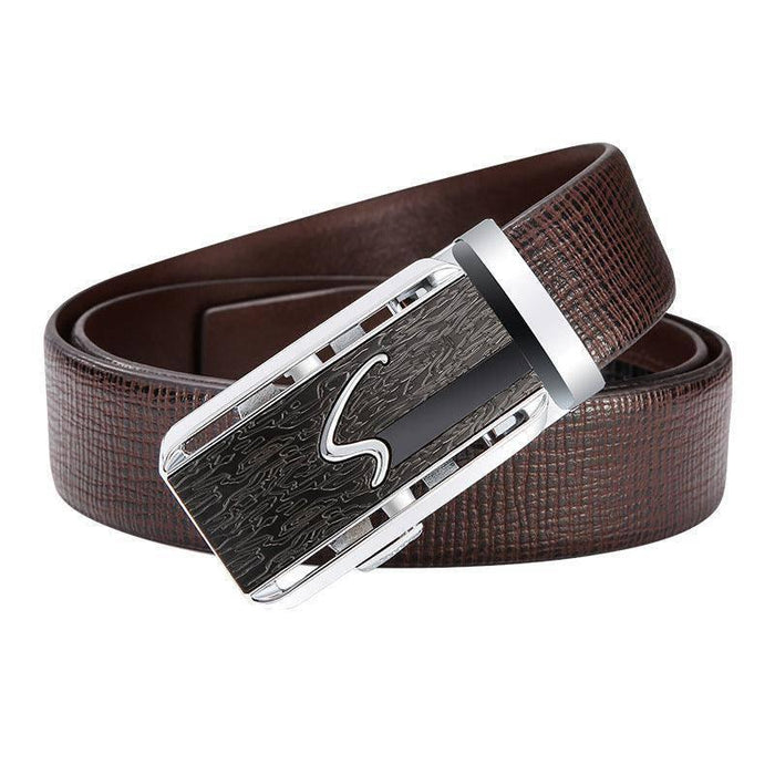 Stylish Leather Suit Belt For Men, Serrano Model