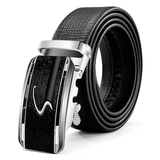 Stylish Leather Suit Belt For Men, Serrano Model - Artynov | Unique Handmade Accessories