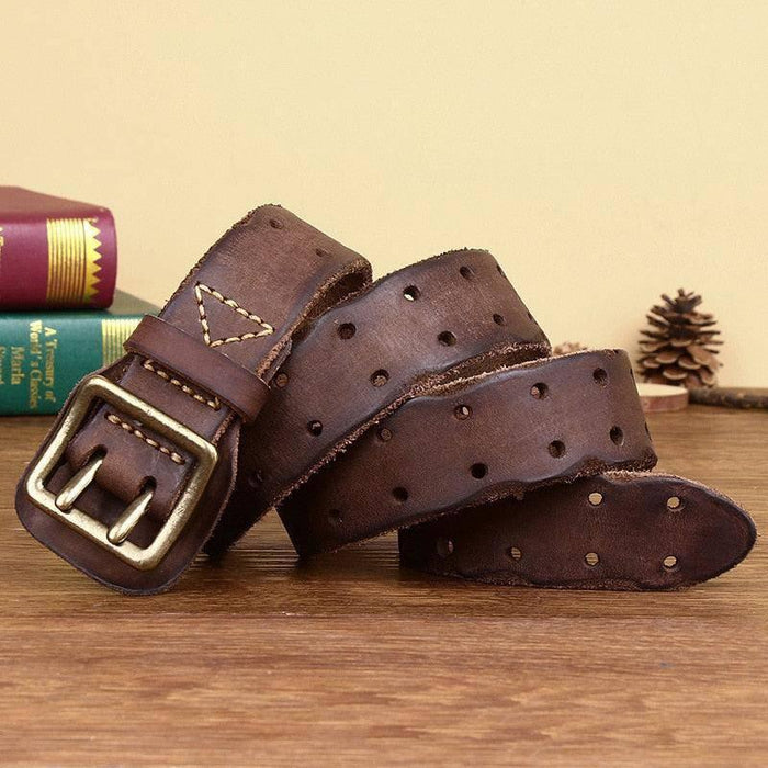 Leather Belt For Women With Unique Design, Marcnei Model