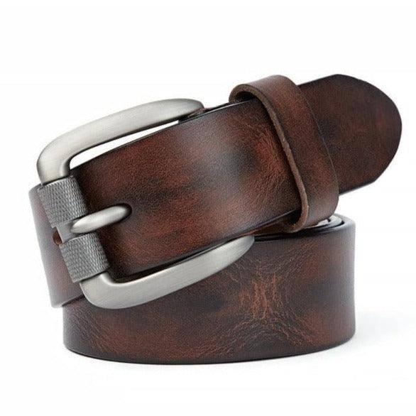 Unique Casual Leather Belt For Men, Husik Model - Artynov | Unique Handmade Accessories