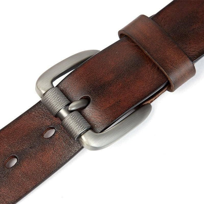 Unique Casual Leather Belt For Men, Husik Model - Artynov | Unique Handmade Accessories