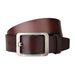 Leather Belt With Openwork Pin Buckle For Men, Laurel Model