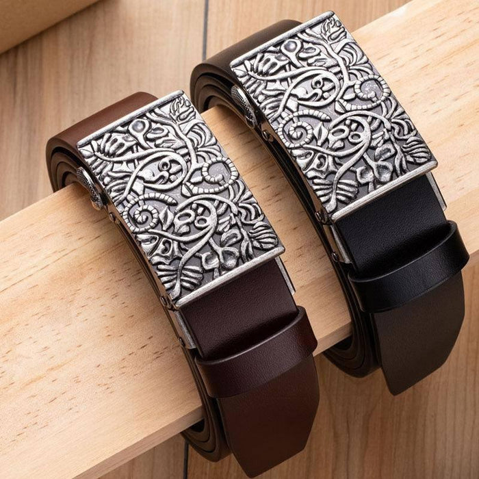 Leather Western Belt For Women or Men, Gesupo Model