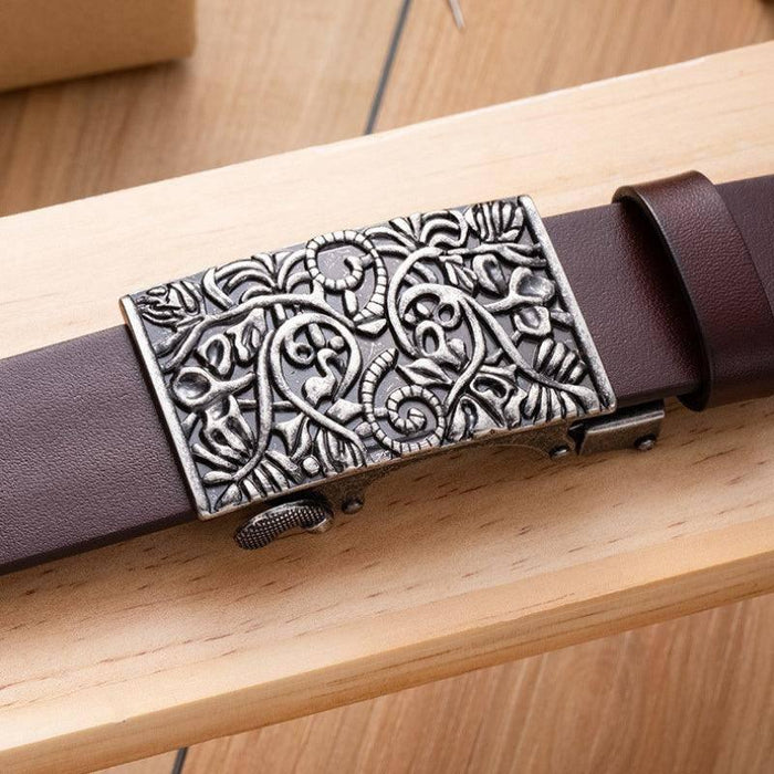 Leather Western Belt For Women or Men, Gesupo Model - Artynov | Unique Handmade Accessories