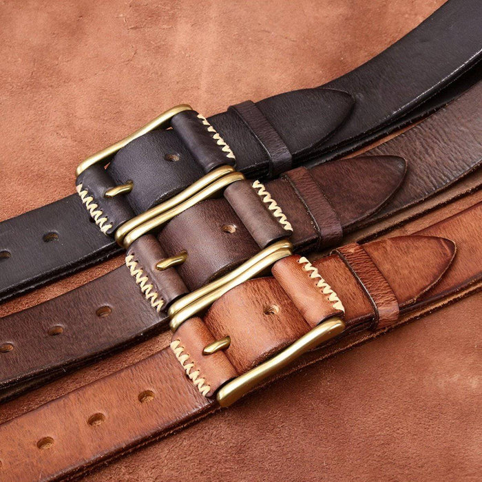 Premium Casual Leather Belt For Men, Erico Model - Artynov | Unique Handmade Accessories