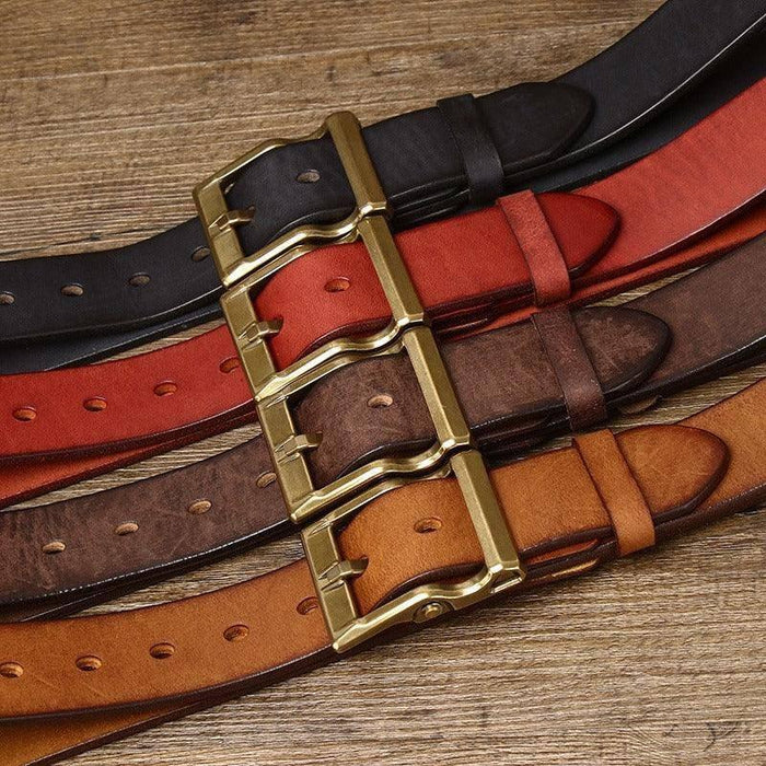 Premium Casual Leather Belt For Men, Cretly Model - Artynov | Unique Handmade Accessories