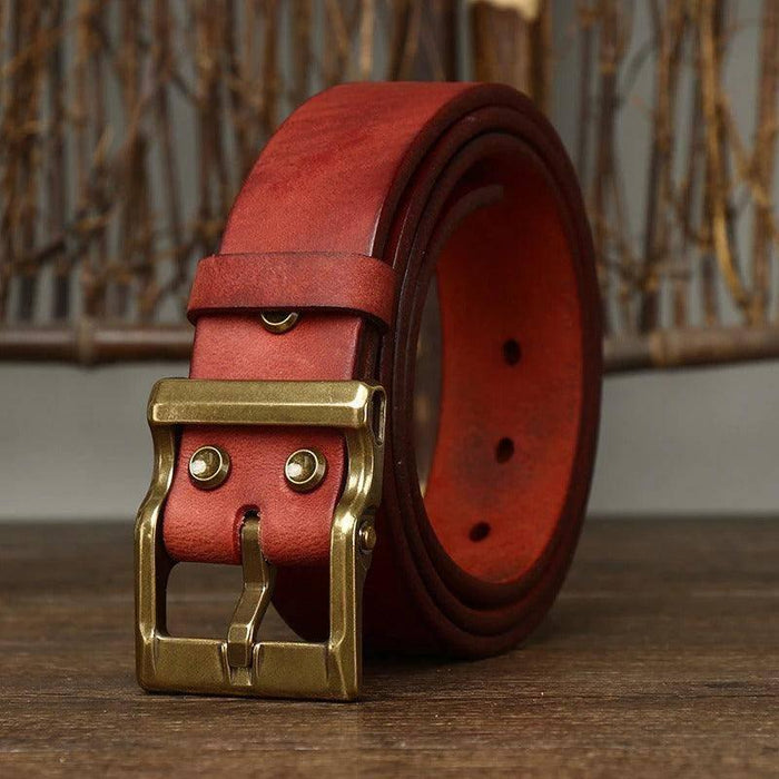 Premium Casual Leather Belt For Men, Cretly Model - Artynov | Unique Handmade Accessories