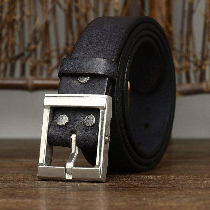 Premium Casual Leather Belt For Men, Cretly Model - Artynov | Unique Handmade Accessories