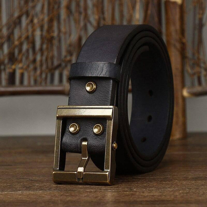 Premium Casual Leather Belt For Men, Cretly Model - Artynov | Unique Handmade Accessories