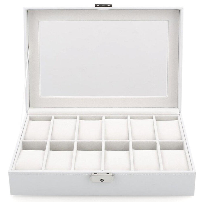 Luxury White Watch Storage Case