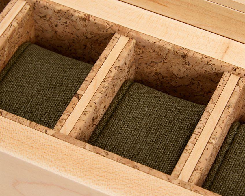 WOLF ANALOG/SHIFT FLATIRON II 5-PIECE WATCH BOX