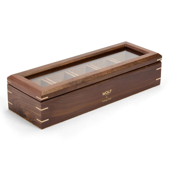 WOLF ANALOG/SHIFT FLATIRON II 5-PIECE WATCH BOX