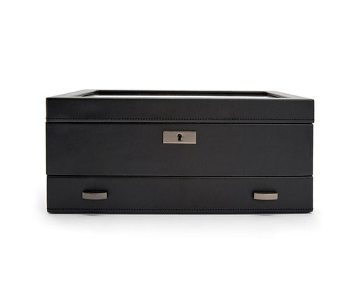 WOLF Axis 10 Piece Watch Box with Drawer