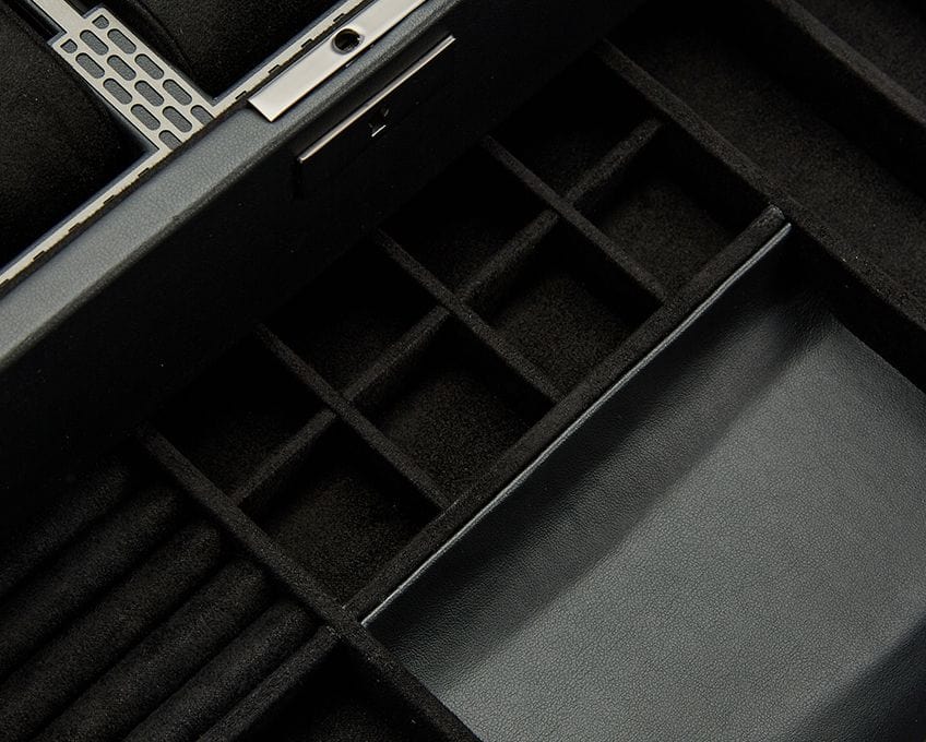 WOLF Axis 10 Piece Watch Box with Drawer
