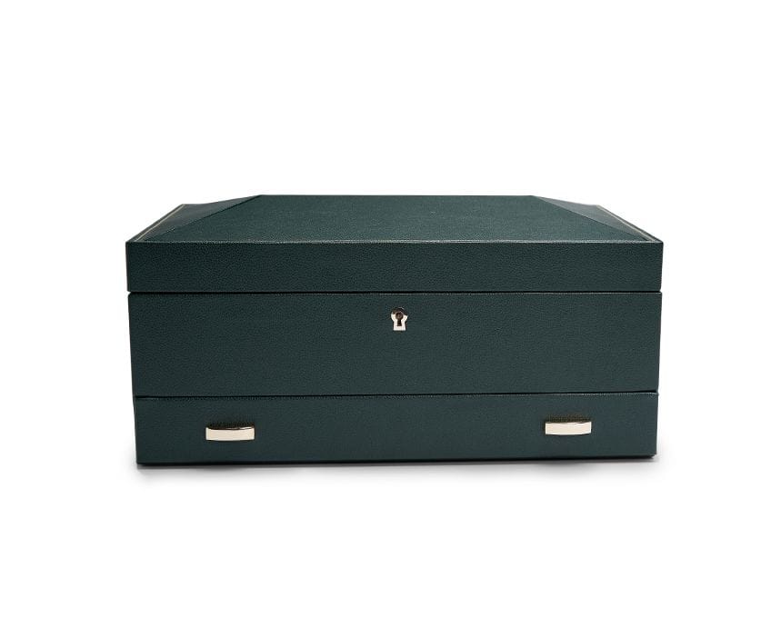 WOLF British Racing 10 Piece Watch Box with Storage