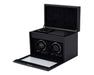 WOLF British Racing Double Watch Winder with Storage