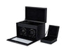 WOLF British Racing Double Watch Winder with Storage