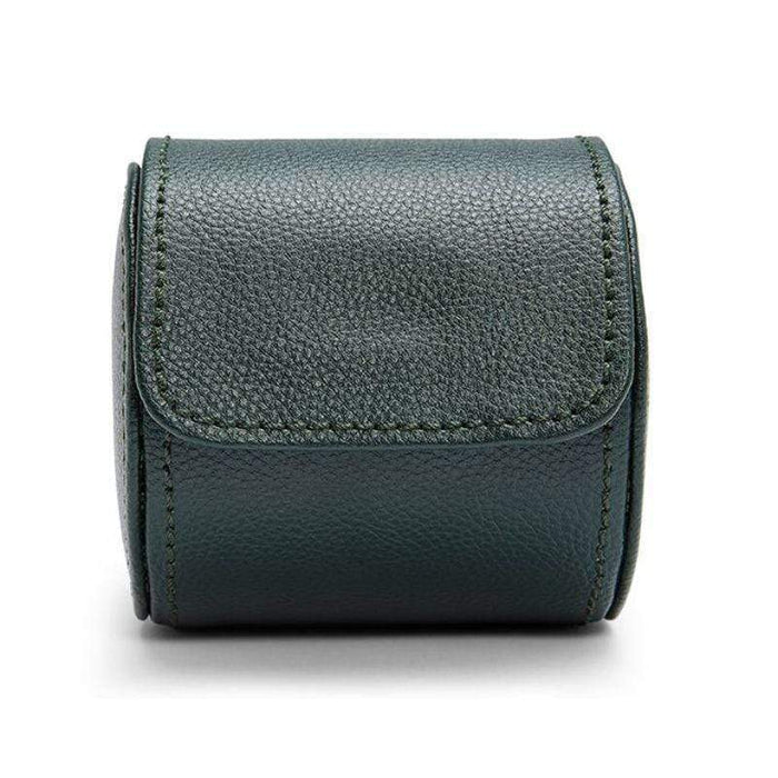 WOLF British Racing Green Single Watch Roll