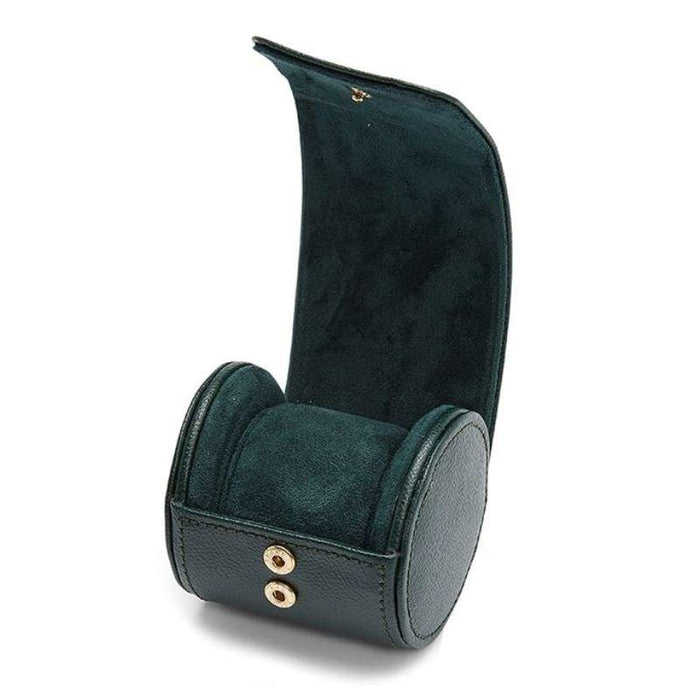 WOLF British Racing Green Single Watch Roll
