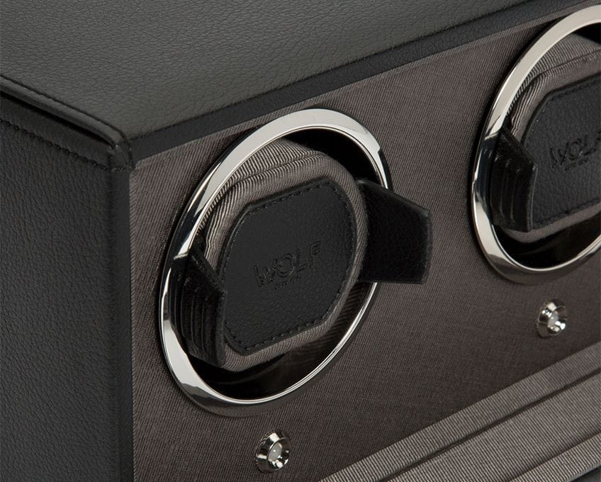 WOLF Cub Double Watch Winder with Cover