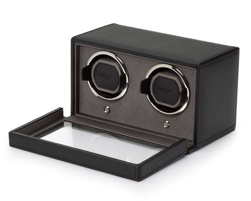 WOLF Cub Double Watch Winder with Cover