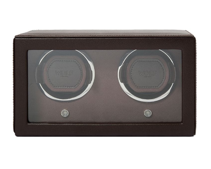 WOLF Cub Double Watch Winder with Cover