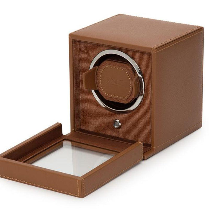 WOLF Cub Single Watch Winder With Cover