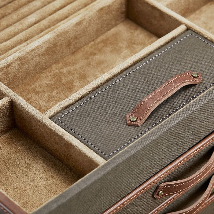 WOLF Ida Trunk Jewellery Box - Khaki