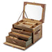 WOLF Ida Trunk Jewellery Box - Khaki