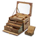 WOLF Ida Trunk Jewellery Box - Khaki
