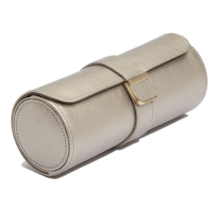 WOLF Palermo Double Watch Roll With Jewelry Pouch